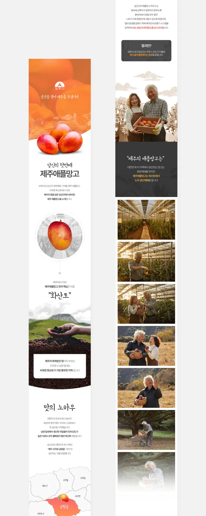농수산물 카테고리 디자인, 섬곳간 망고