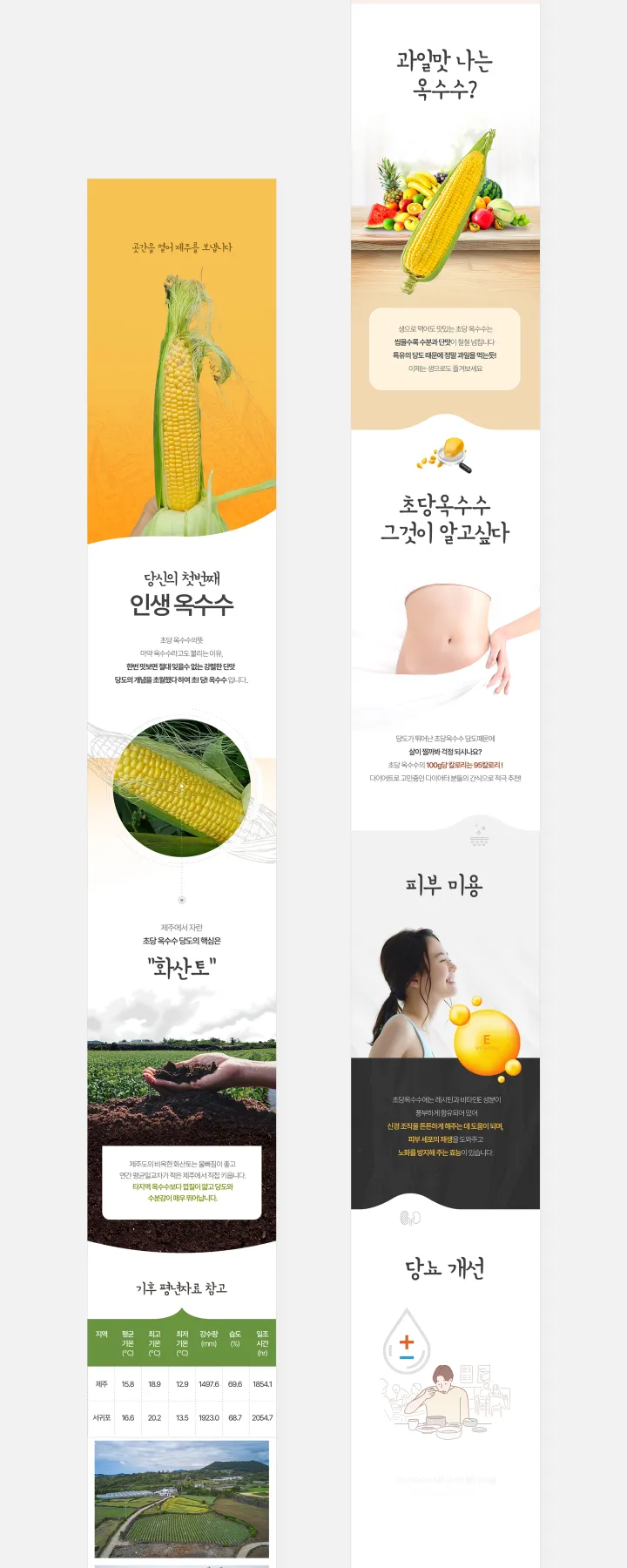 농수산물 카테고리 디자인, 섬곳간 초당옥수수