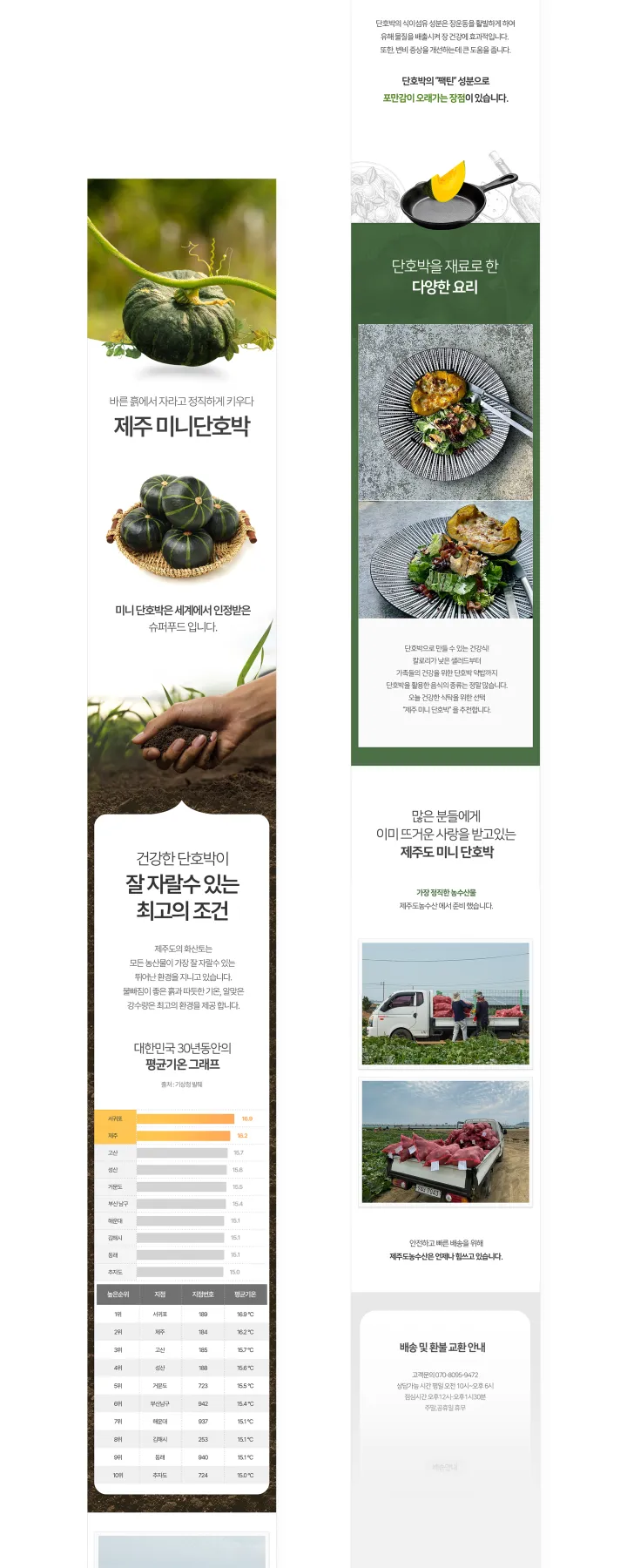 농수산물 카테고리 디자인, 제주도농수산 미니단호박