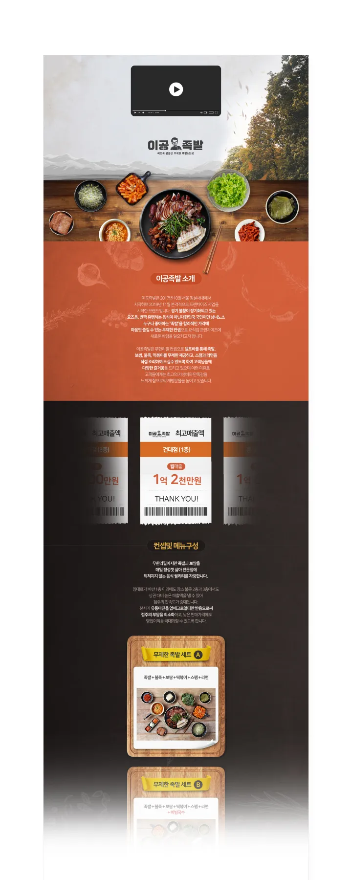 식품/음료 카테고리 디자인, 이공족발