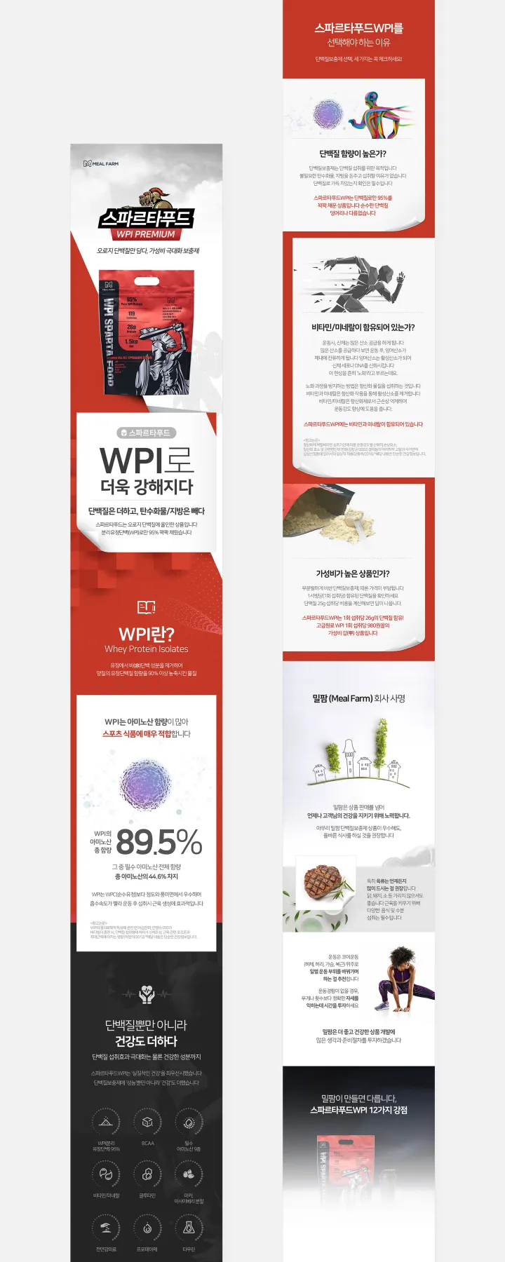 건강/헬스케어 카테고리 디자인, 스파르타푸드 WPI