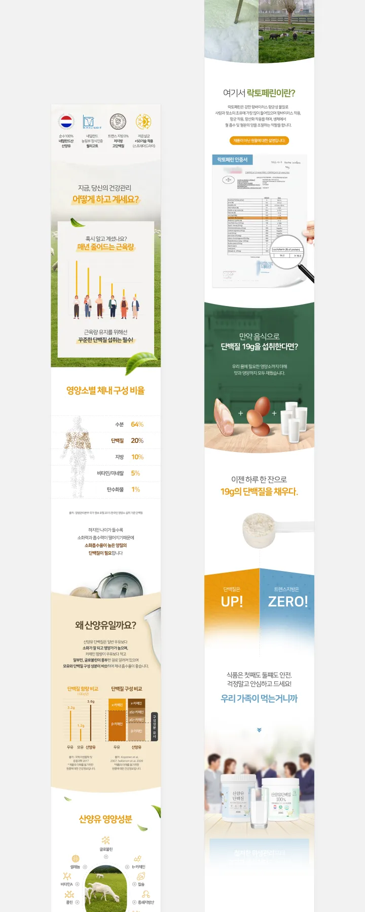 건강/헬스케어 카테고리 디자인, 산양유