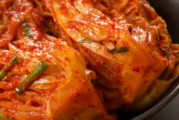 김치 촬영
