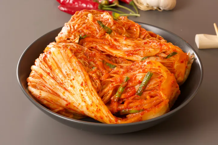 김치 촬영