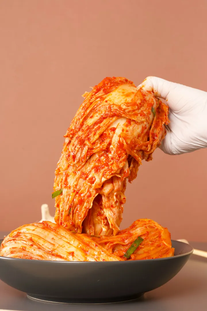 김치 촬영