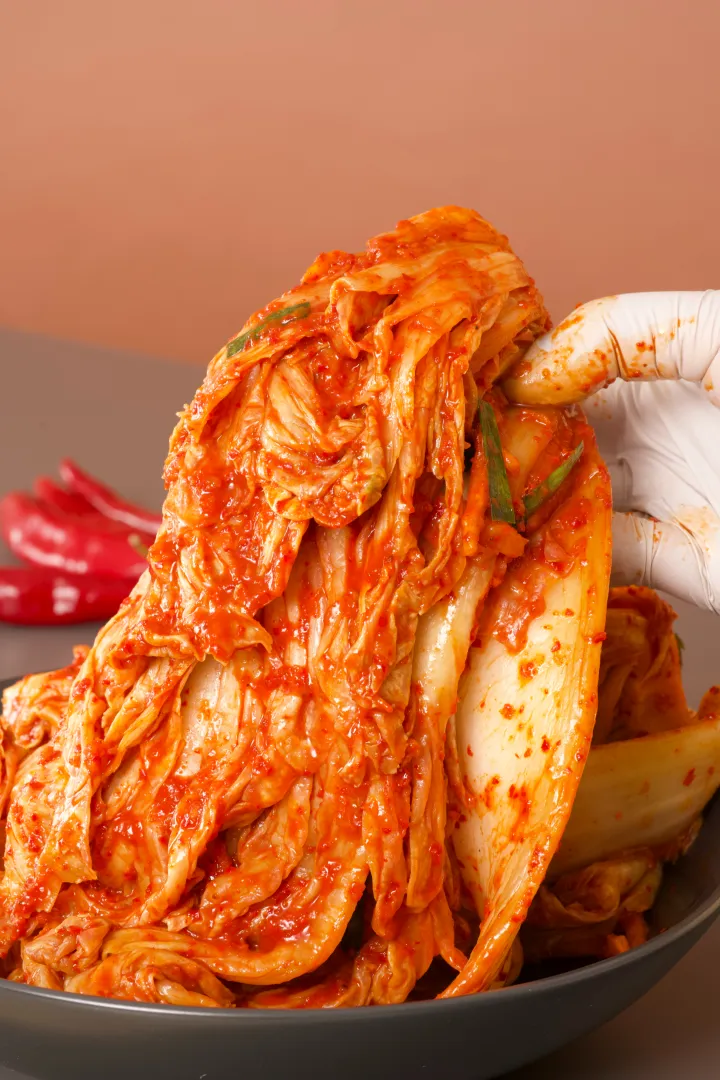 김치 촬영