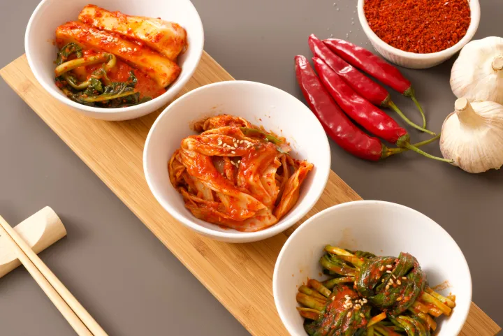 김치 촬영